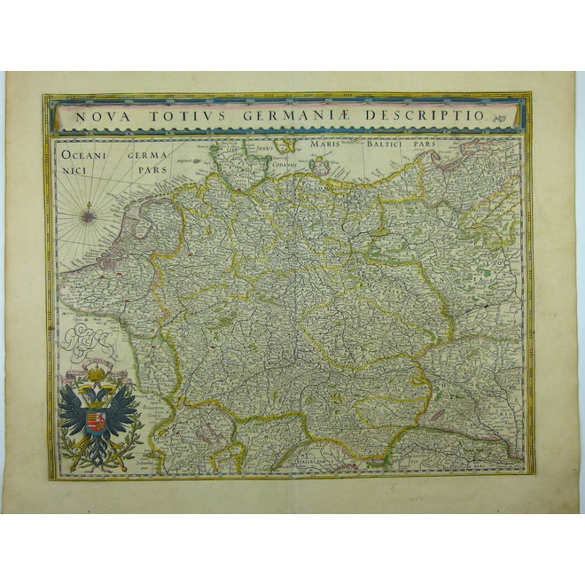 Collectie Gouldmaps - Heilige Roomse Rijk; Blaeu W. & J.  - Nova Totius Germaniae Descriptio. - 1635-1660