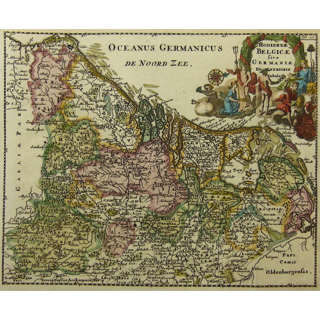 Collectie Gouldmaps - XVII Provinciën;  P. Cluverius / J. Wolters - Hodiernae Belgicae sive Germaniae Inferioris - 1697