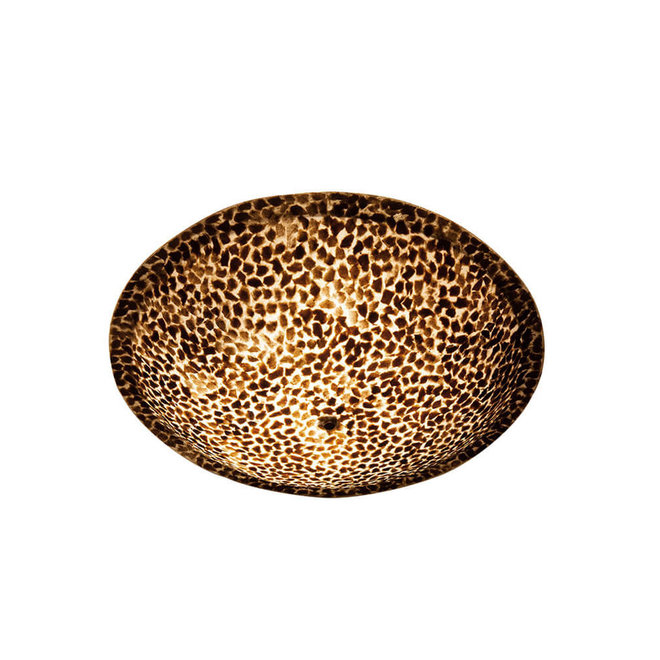 Villaflor schelpenlamp - Wangi Gold - Plafonnière Moon - Ø 45 cm