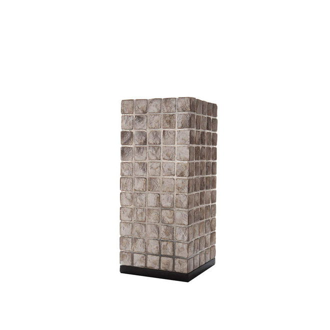 Villaflor schelpenlamp - Moni Gold - tafellamp - Vierkant - 40 cm