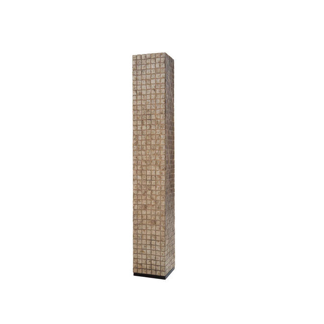Villaflor schelpenlamp - Moni Gold - vloerlamp - Vierkant - 200 cm