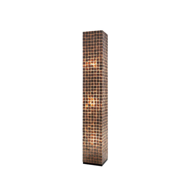 Villaflor schelpenlamp - Moni Gold - vloerlamp - Vierkant - 200 cm