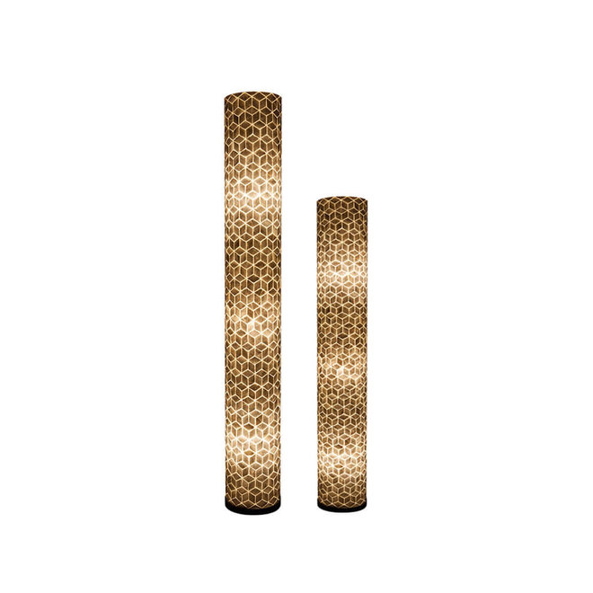 Villaflor schelpenlamp - Cubes - vloerlamp - Cilinder - hoogte 150 cm