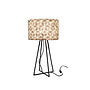 Villaflor schelpenlamp - Cubes - Capri tafellamp met kap - hoogte 50 cm