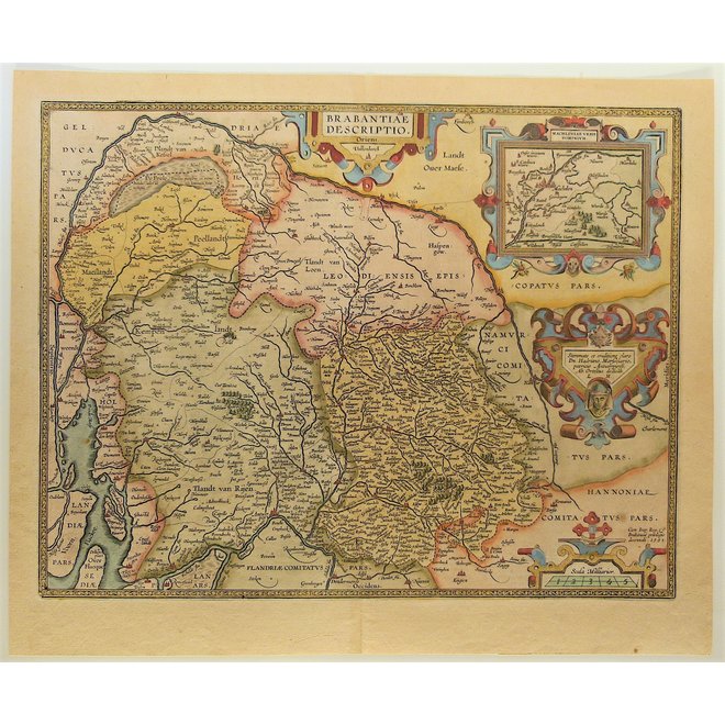 Collectie Gouldmaps - Brabant; A. Ortelius - Brabantiae descriptio. - 1612