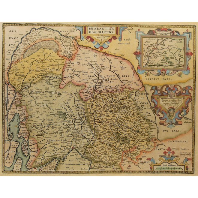 Collectie Gouldmaps - Brabant; A. Ortelius - Brabantiae descriptio. - 1612