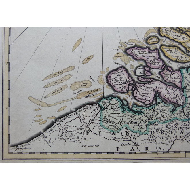 Verkocht - Collectie Gouldmaps - Republiek der Nederlanden; F. de Wit - Foederatae Belgicae Tabula (..) - 1670  ca. ca.