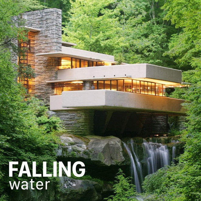 Tiffany Verlengde Plafonnière Fallingwater