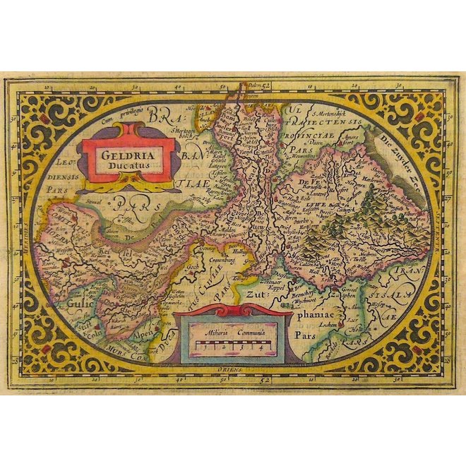 Verkocht - Collectie Gouldmaps - Gelderland; J. Janssonius / A. Goos - Geldria Ducatus - 1630