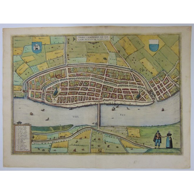 Collectie Gouldmaps - Kampen; G. Braun / F. Hogenberg - Urbis Campensis (..)  - 1581