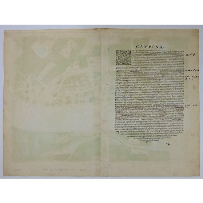 Collectie Gouldmaps - Kampen; G. Braun / F. Hogenberg - Urbis Campensis (..)  - 1581