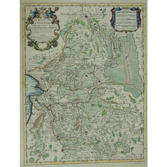 Collectie Gouldmaps - Overijssel, Drenthe; N. Sanson / A.H. Jaillot - La Seigneurie de Over-IJssel (..) - 1692