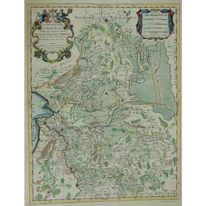 Collectie Gouldmaps - Overijssel, Drenthe; N. Sanson / A.H. Jaillot - La Seigneurie de Over-IJssel (..) - 1692