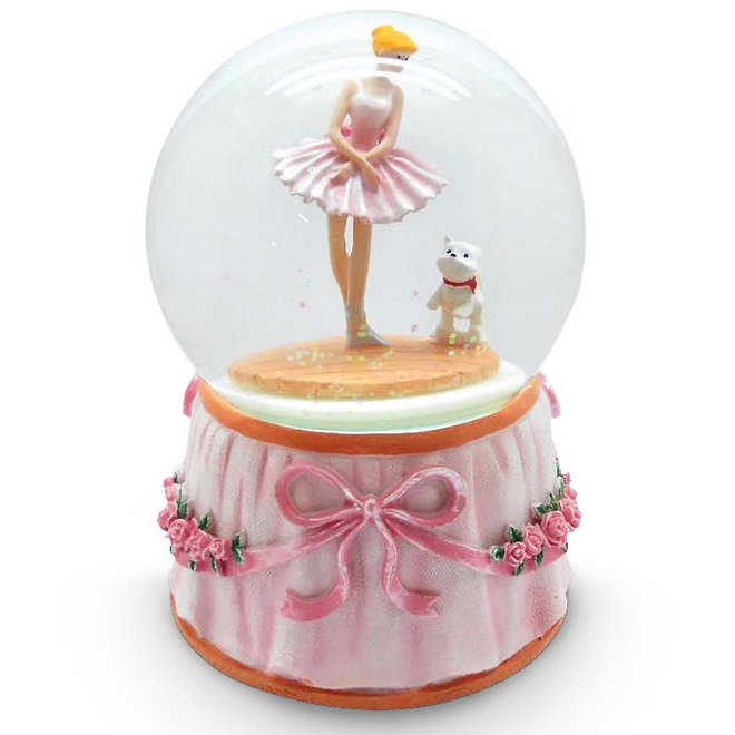 Sneeuwbol Ballerina met hondje