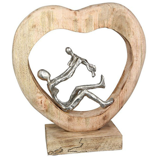 Sculptuur in hout 'Child Love'