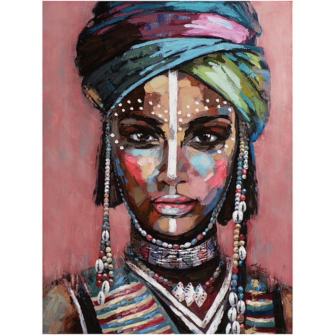 Canvas schilderij The Soul of Africa 90x120