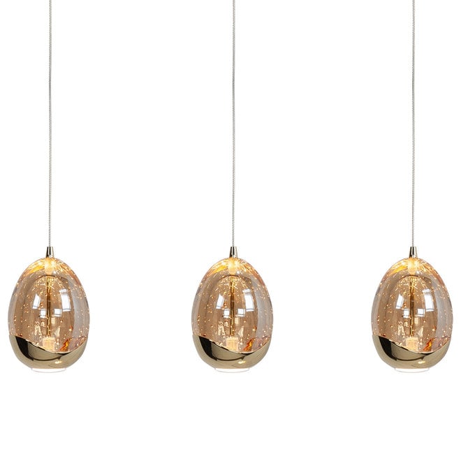 Hanglamp Golden Egg, 5-lichts L107cm