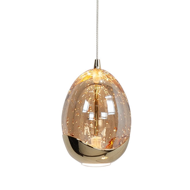 Hanglamp Golden Egg, 5-lichts L107cm
