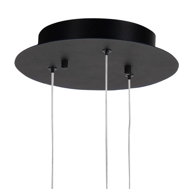 Hanglamp Golden Egg, rond 3-lichts Ø25cm