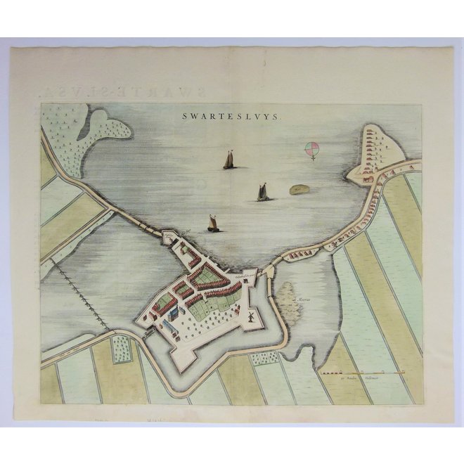 Collectie Gouldmaps - Zwartsluis - Swartesluys.; J. Blaeu - 1649