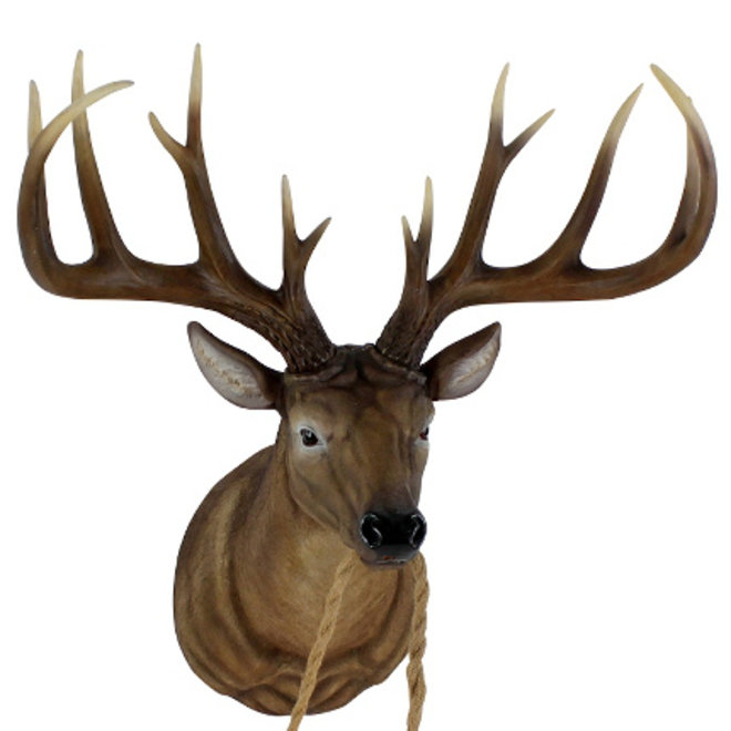 Wandlamp Hert Harry, bruin H73cm