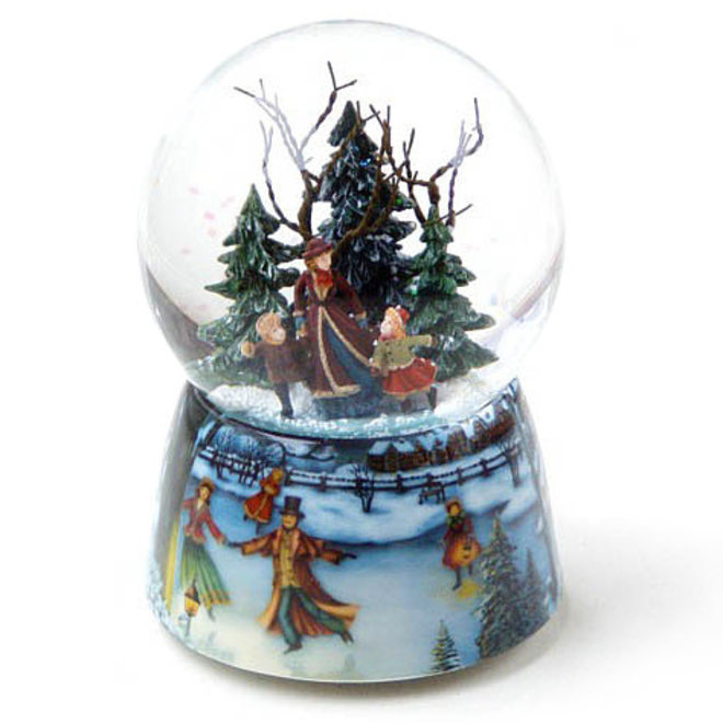 Sneeuwbol Schaatsers