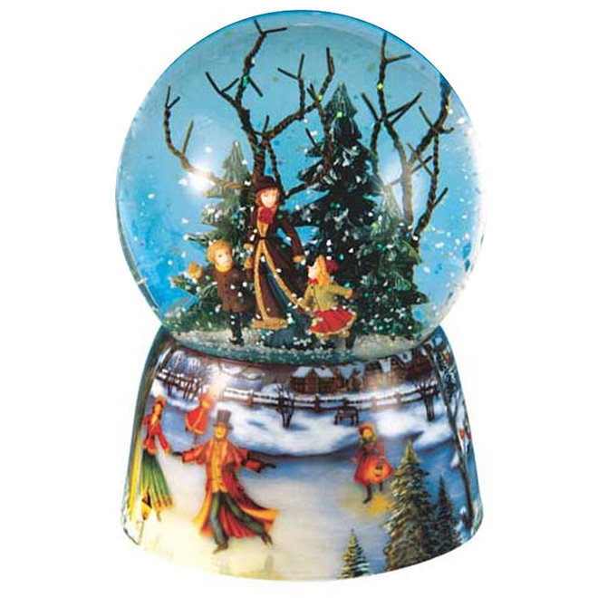 Sneeuwbol Schaatsers