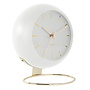 Table Clock Globe, White