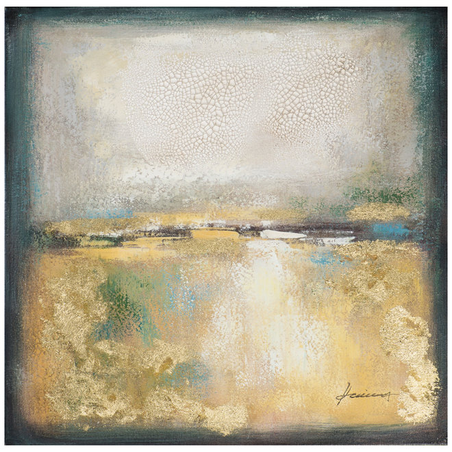 Canvas schilderij Wonder about Gold 70x70