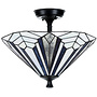 Tiffany Plafonnière French Art Deco Blue