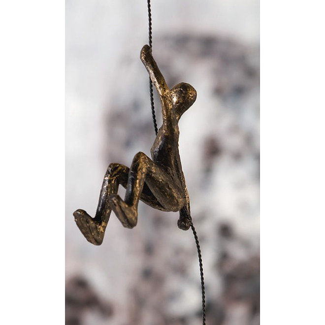 Figuur set 'Scramble' antique bronze finish