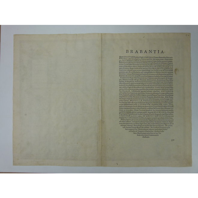 Verkocht - Collectie Gouldmaps - Brabant; A. Ortelius - Brabantiae, Germaniae Inferioris (..) - 1574