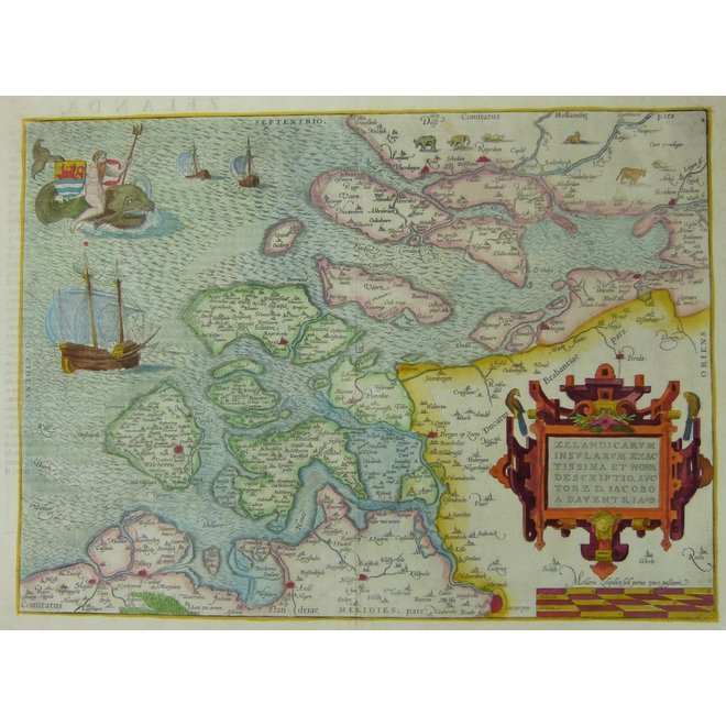 Collectie Gouldmaps - Zeeland; A. Ortelius - Zelandicarum Insularum (..). 1588