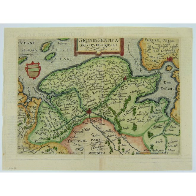 Verkocht - Collectie Gouldmaps - Groningen; M. Quad - Groningensis Agri Vera Descriptio - 1596