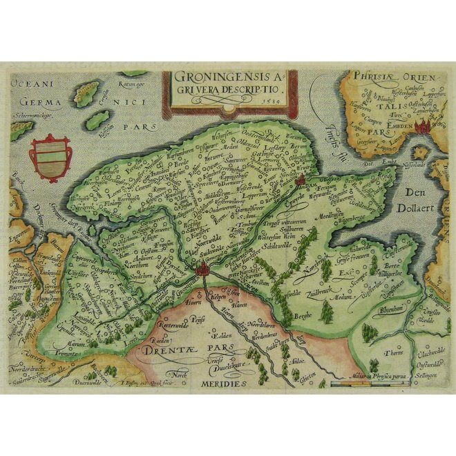 Collectie Gouldmaps - Groningen; M. Quad - Groningensis Agri Vera Descriptio - 1592-