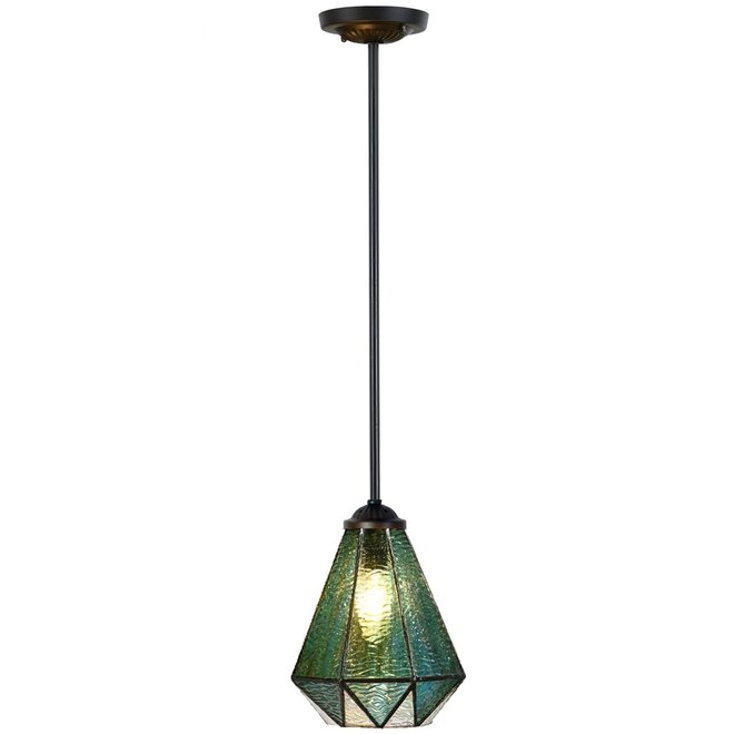 Tiffany Hanglamp Arata Green, pendant