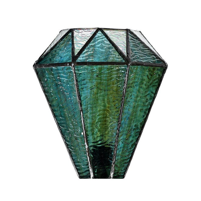 Tiffany Wandlamp Arata Green, square fixture