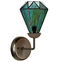 Tiffany Wandlamp Arata Green, round fixture