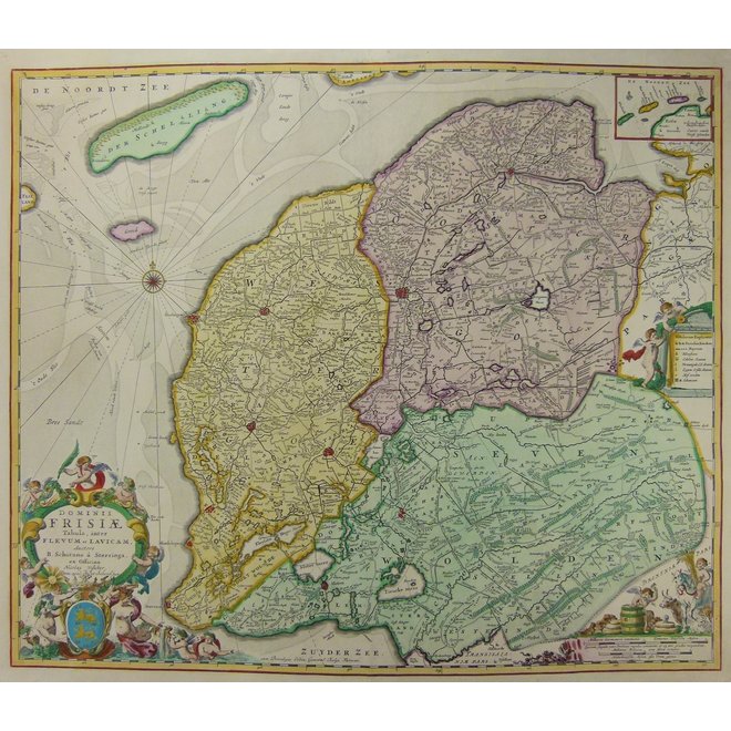 Collectie Gouldmaps - Friesland; P. Schenk jr. - Dominii Frisiae Tabula  (..). - 1720 ca.