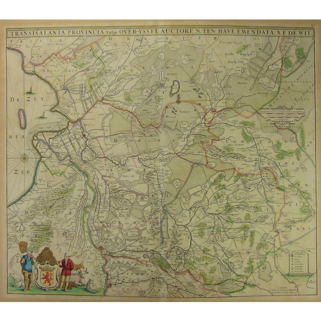 Collectie Gouldmaps - Overijssel; F. de Wit - Transisalania Provincia vulgo Over-Yssel. - 1680 ca.