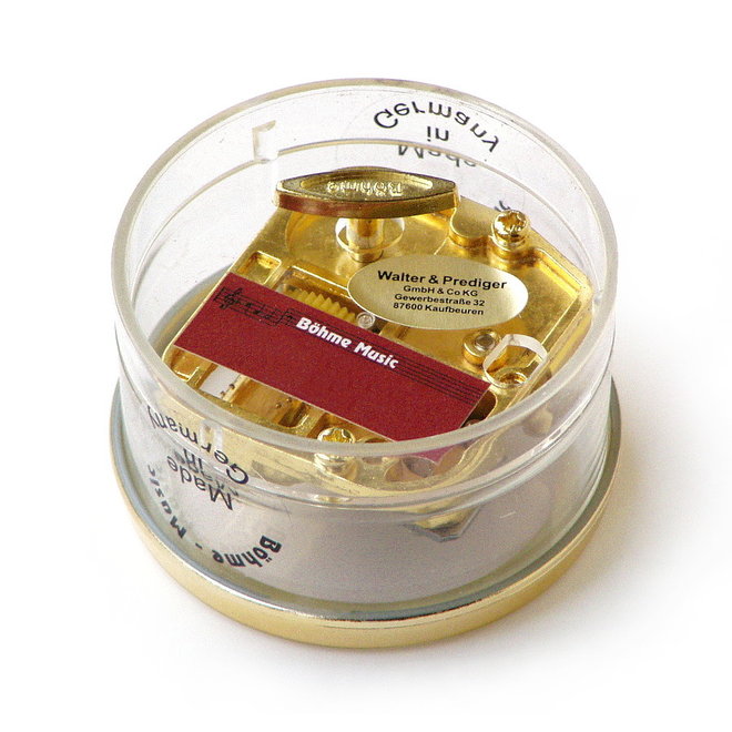 Muziekdoosje rond met melodie: Der Fröhliche Wanderer