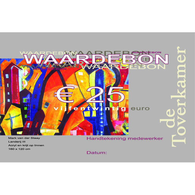 Waardebon 25 euro