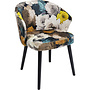Chair with Armrest Peony Flower Yellow