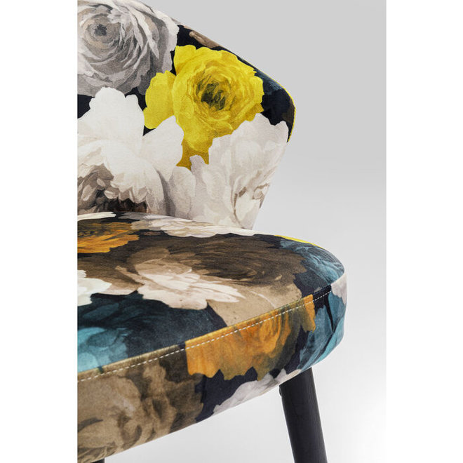 Chair with Armrest Peony Flower Yellow
