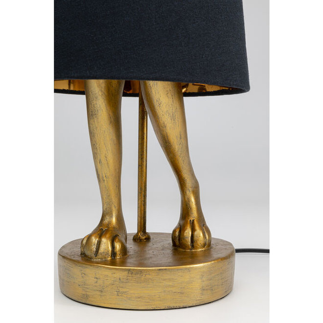 Table Lamp Animal Rabbit Gold/Black