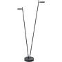 Draadloze Leeslamp Round Move, zwart 2-lichts