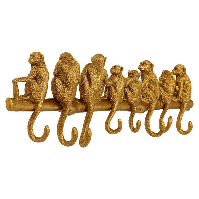 Coat Rack Monkey Hook Gold