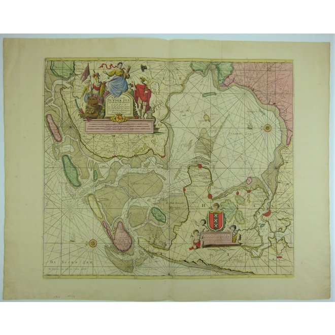 Collectie Gouldmaps - Zuyder Sea – Zuiderzee – Paskaarte van de Zuyder-Zee (..).; J. van Keulen – 1708-1756