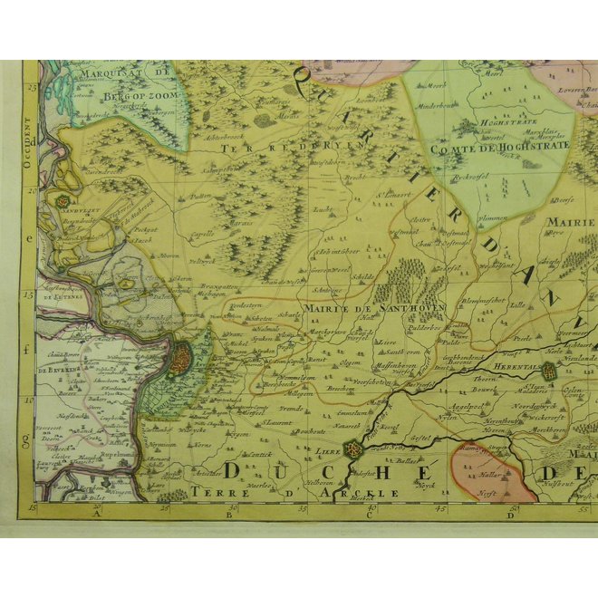 Collectie Gouldmaps - Brabant - Le duché de Brabant (..) ; N. Sanson / A.H. Jaillot – 1692-1720