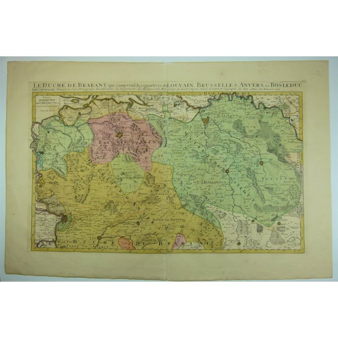 Collectie Gouldmaps - Brabant - Le duché de Brabant (..) ; N. Sanson / A.H. Jaillot – 1692-1720